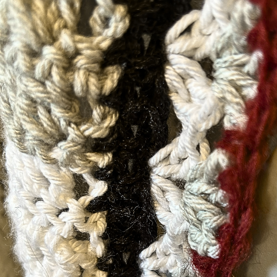 Striped Elegance Crochet Throw Blanket