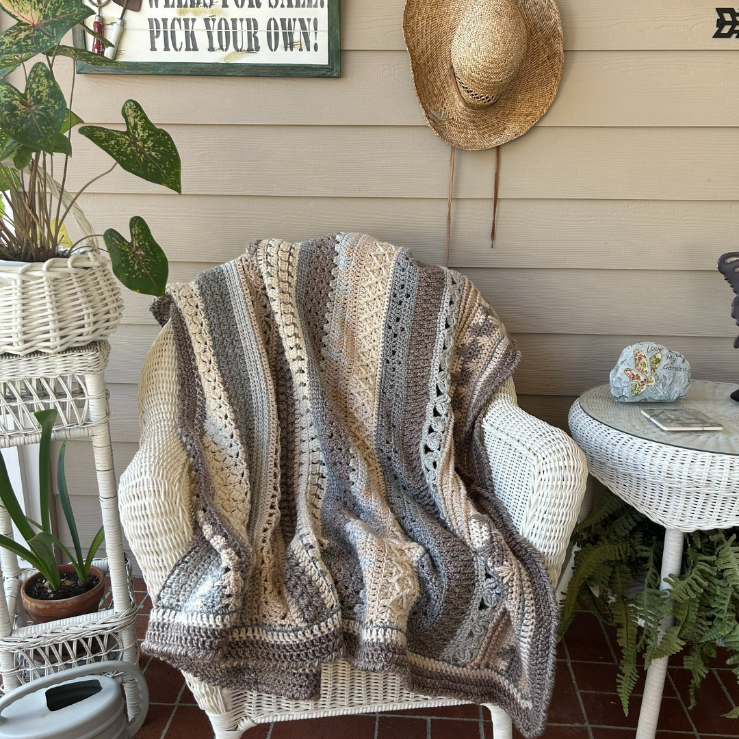 Timeless Elegance: Heirloom Sampler Stitch Crochet Throw Blanket