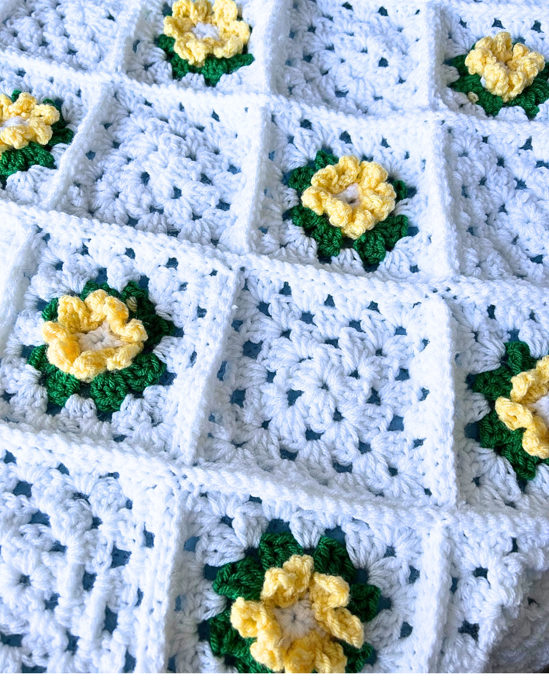 Hospitality Garden Crochet Throw Blanket