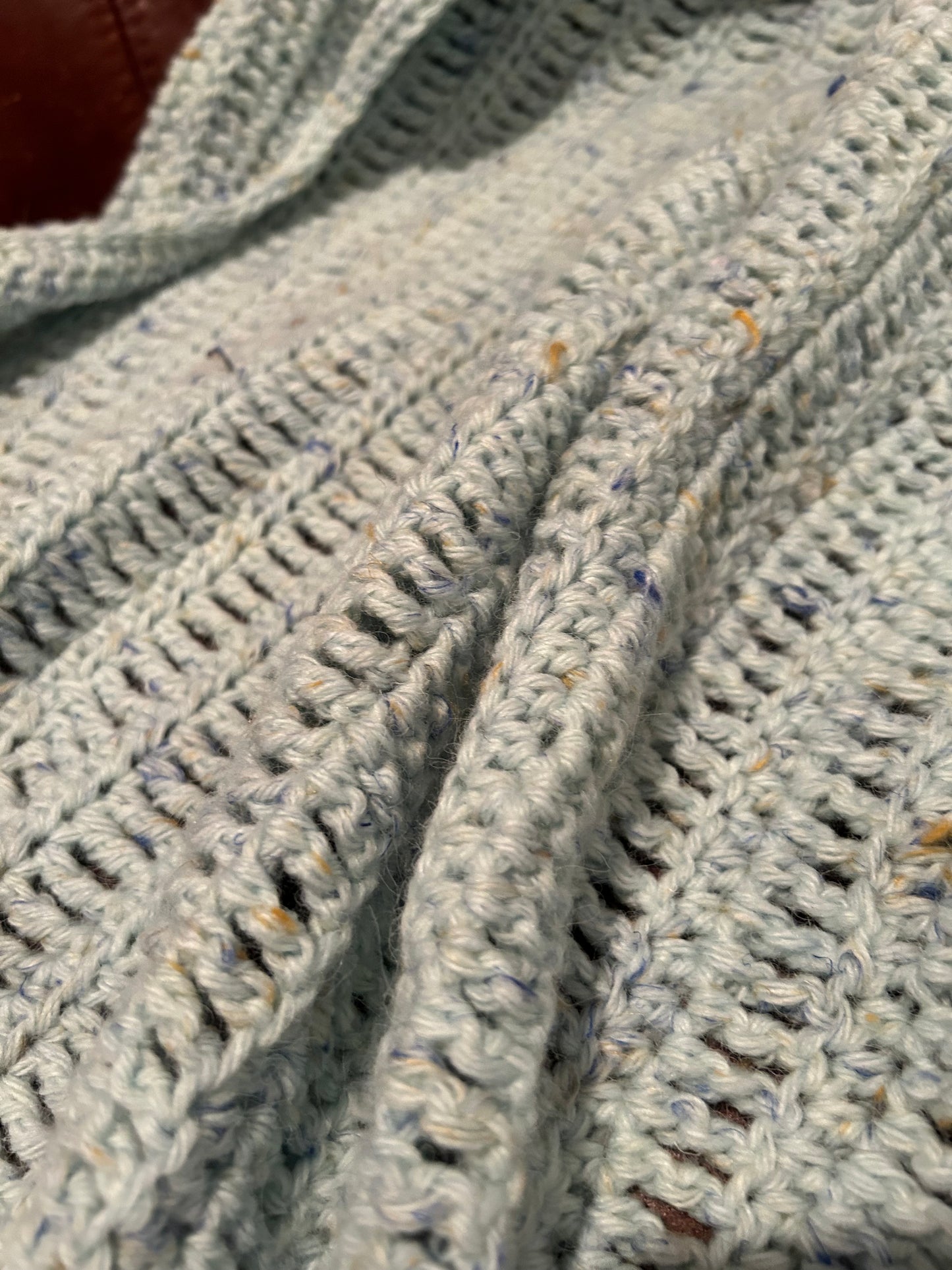 Cozy Comfort Personal Crochet Blanket - Blue Raspberry