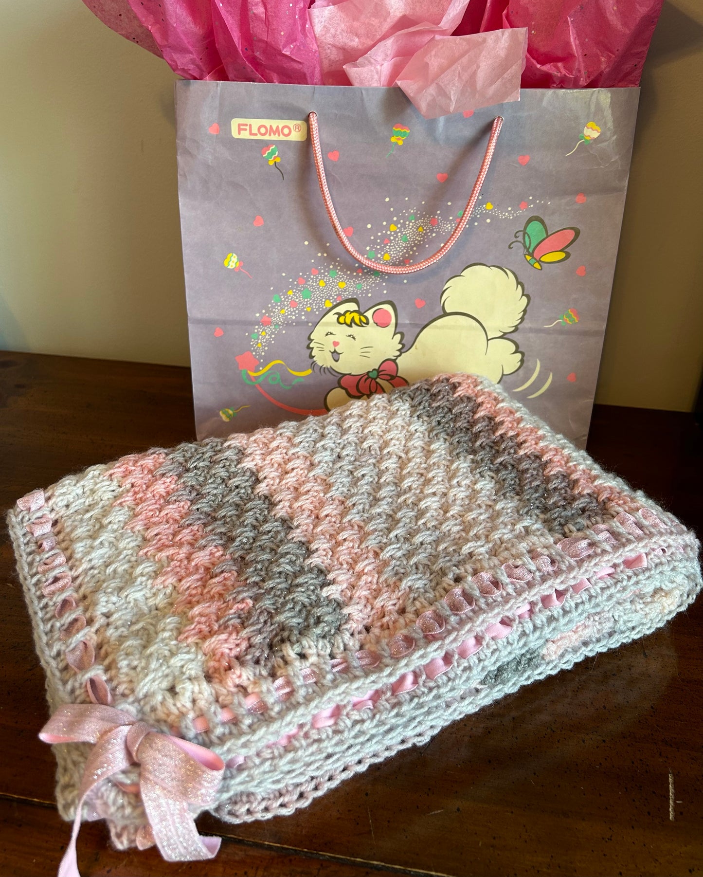 Fit For A Princess Glittering Crochet Baby Blanket