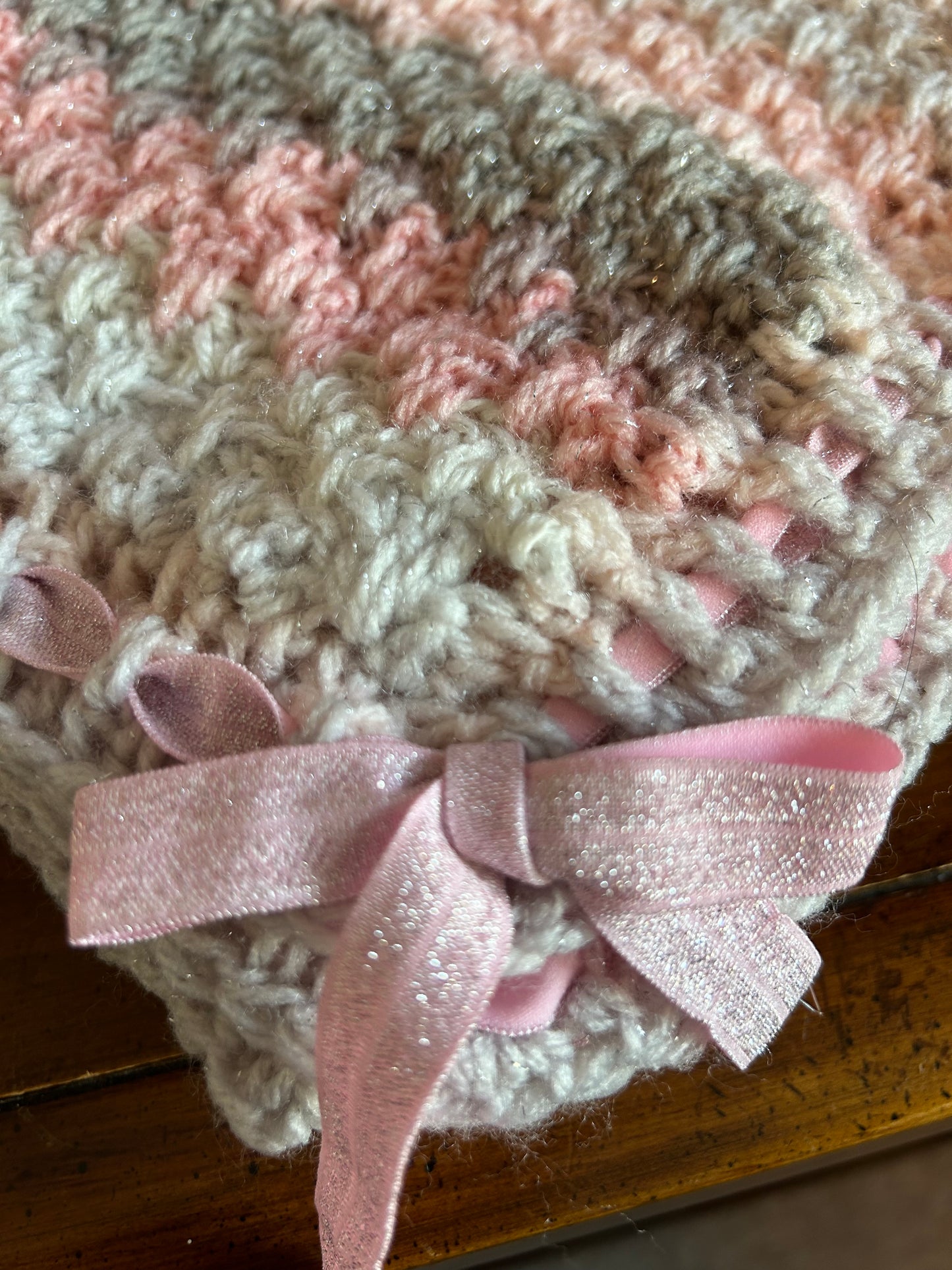 Fit For A Princess Glittering Crochet Baby Blanket