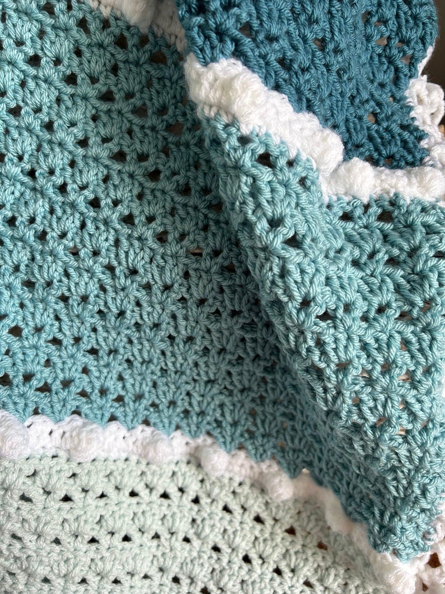 Ocean Breeze Crochet Baby Blanket