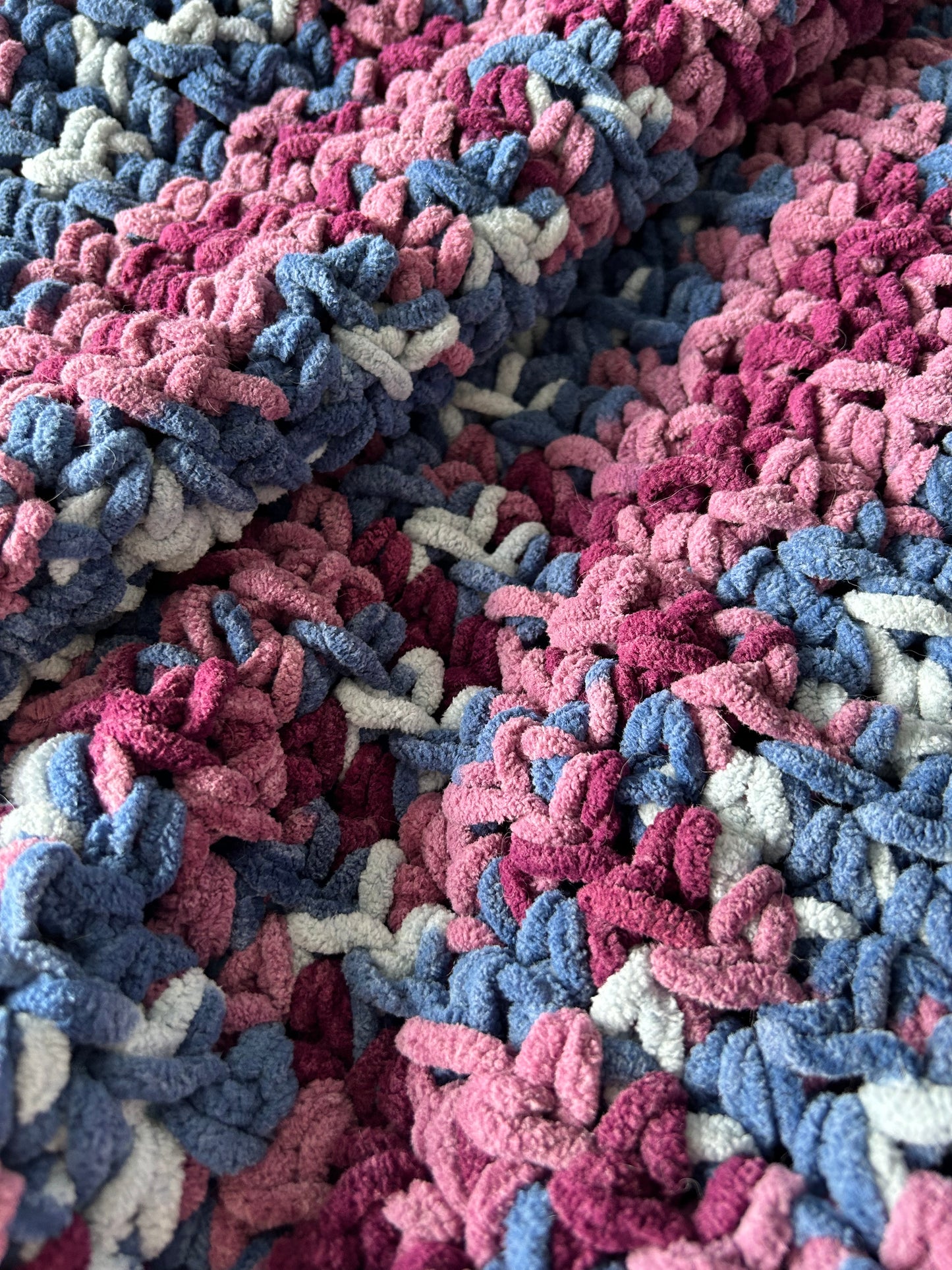 Moon Dusk Chunky Crochet Throw Blanket