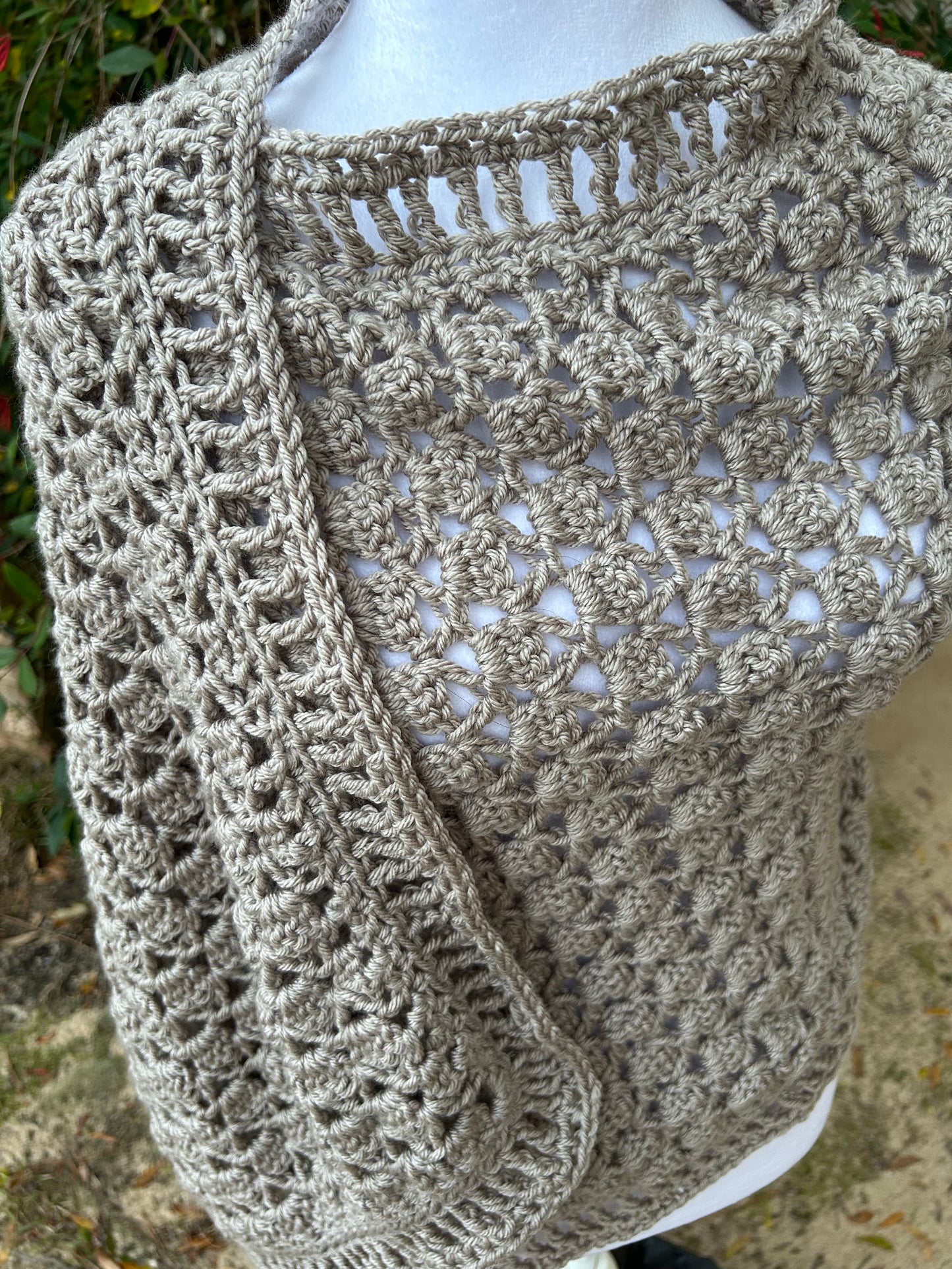 Elegant and Cozy All-Weather Crochet Shawl