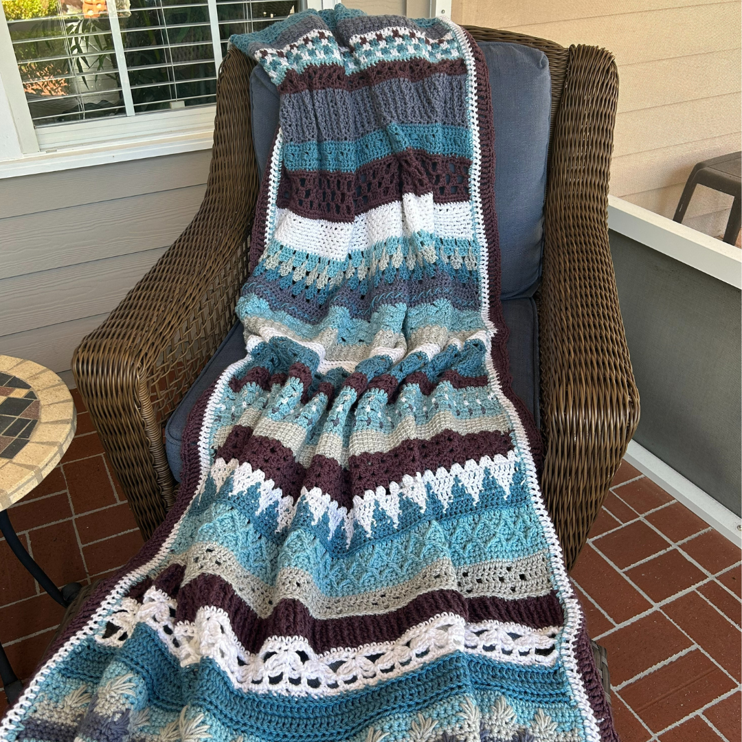 Timeless Treasure - Heirloom Sampler Stitch Throw Blanket