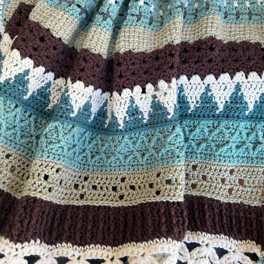 Timeless Treasure - Heirloom Sampler Stitch Throw Blanket