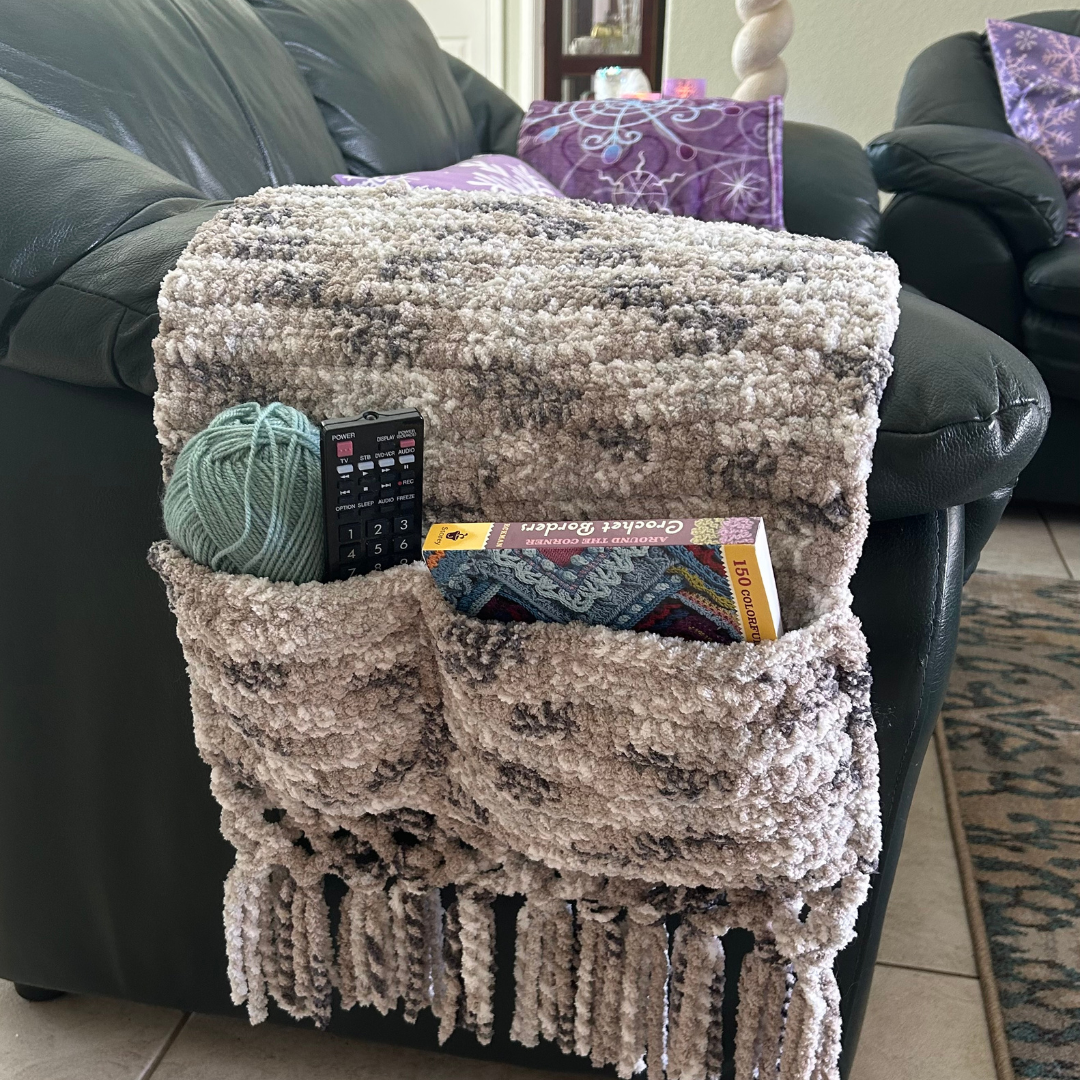 Crochet Sofa Caddy - Neutrals