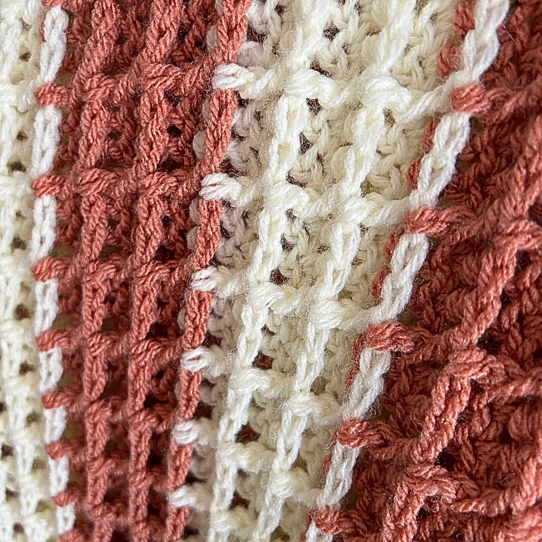 Cozy Waffle Crochet Throw Blanket