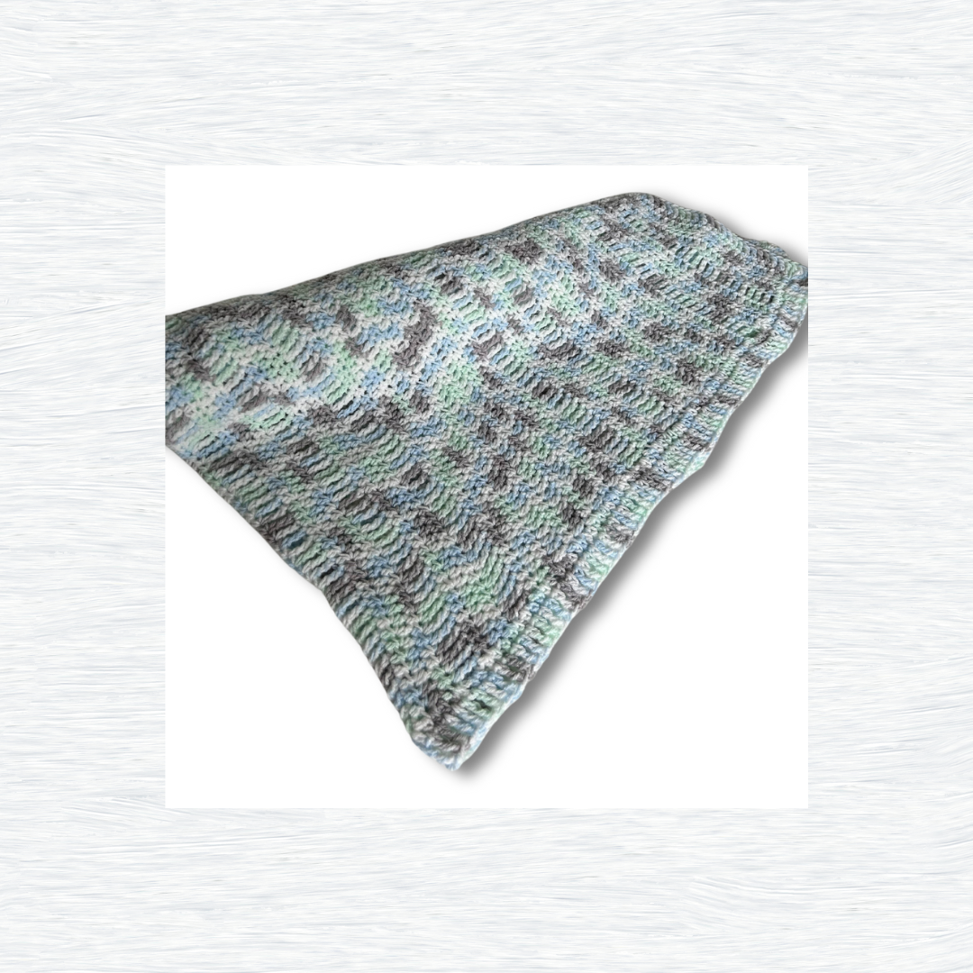 Soft and Serene Variegated Crochet Baby Blanket