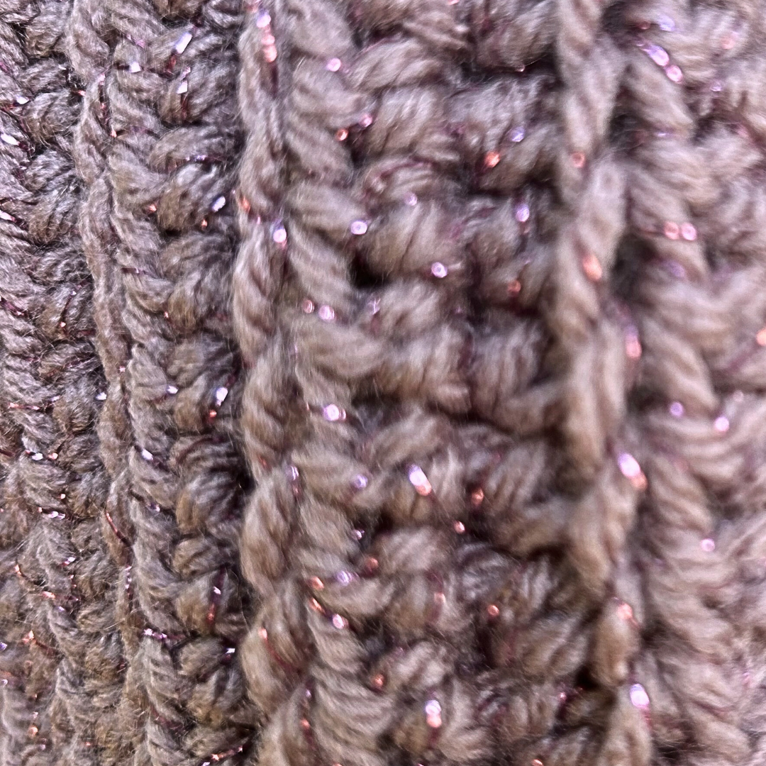 Warm and Cozy Crochet Scarf and Beanie Hat Set - Lavender