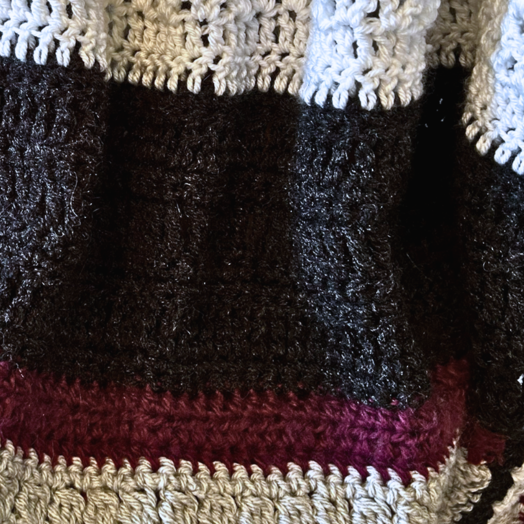 Burgundy and gray online throw blanket