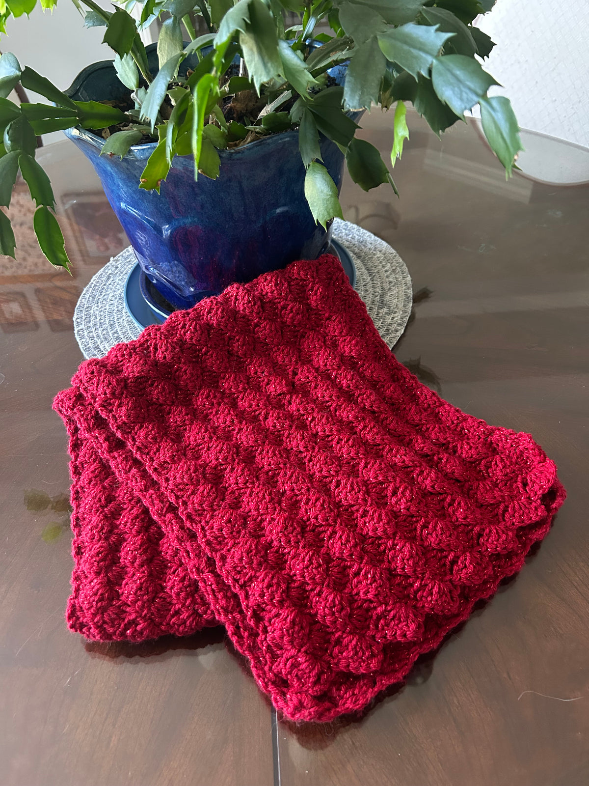 Red Bauble Scarf