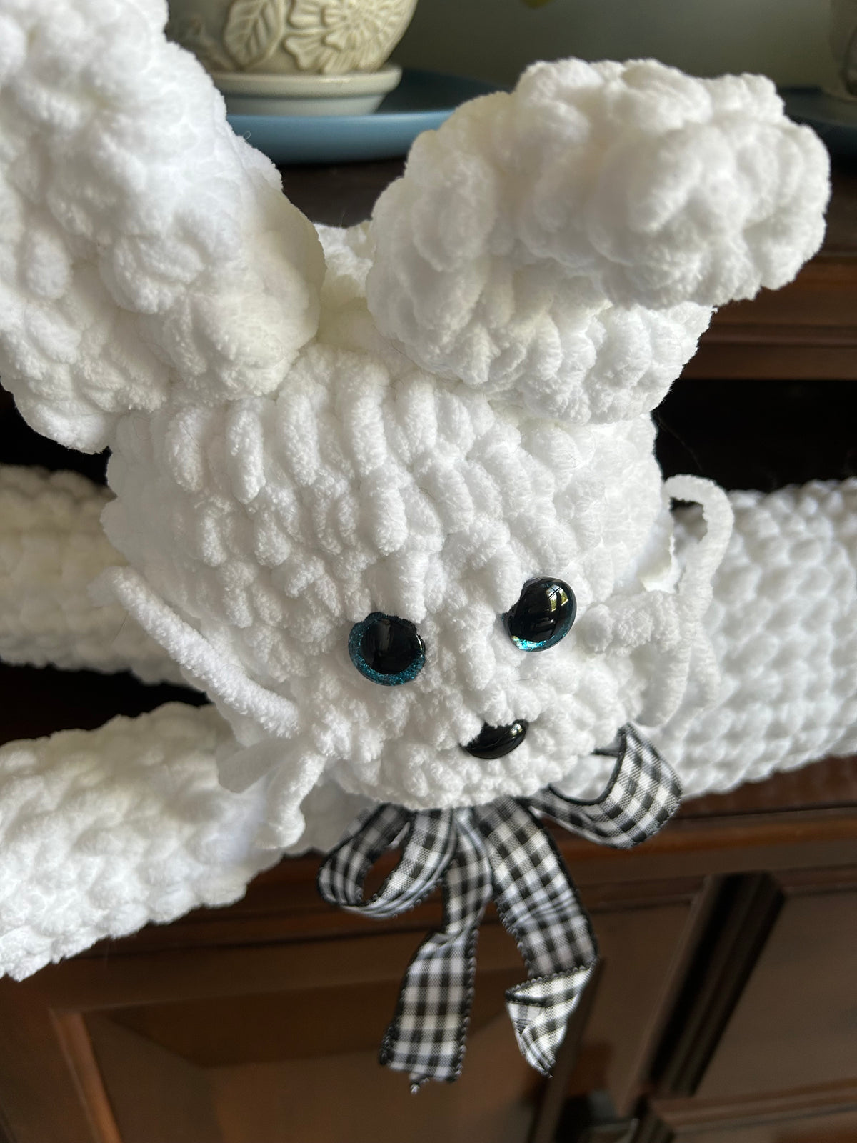 Snowball the Bunny Door Draft Stopper